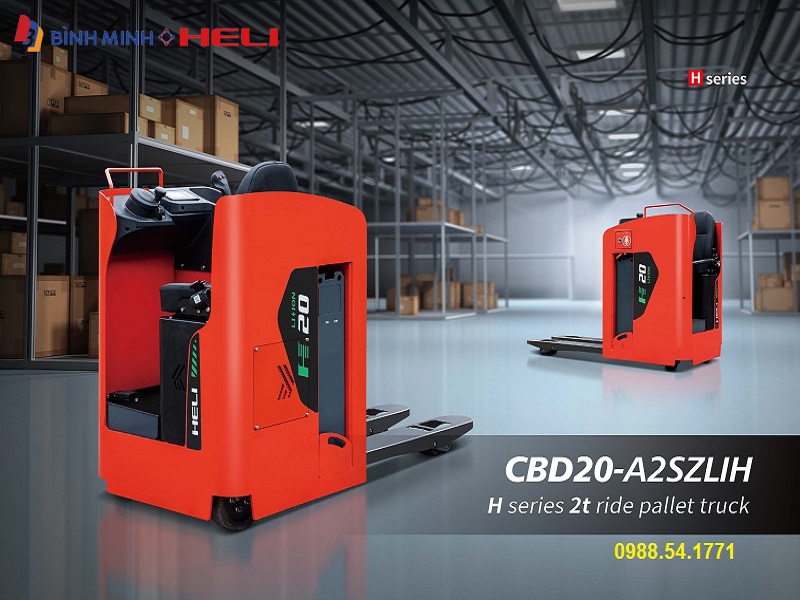 Xe nâng tay điện 2 tấn ngồi lái Heli CBD20-A2SZLIH