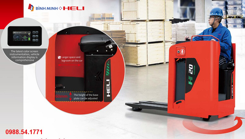 Hiệu suất làm việc cao của mẫu xe nâng điện Heli 2 tấn