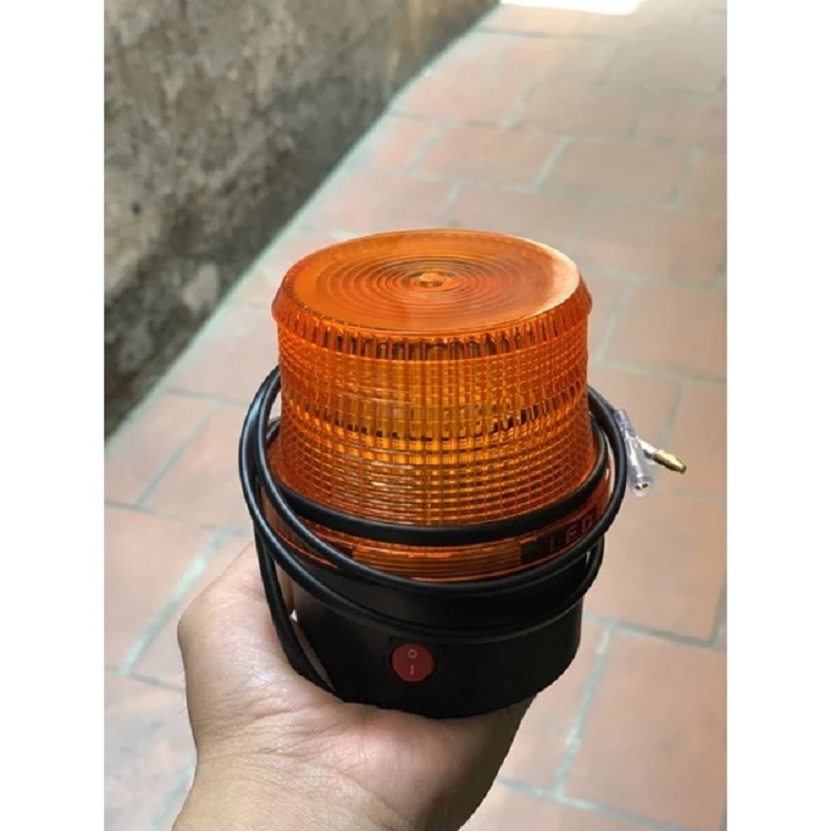 Đèn cảnh báo LED xoay có còi