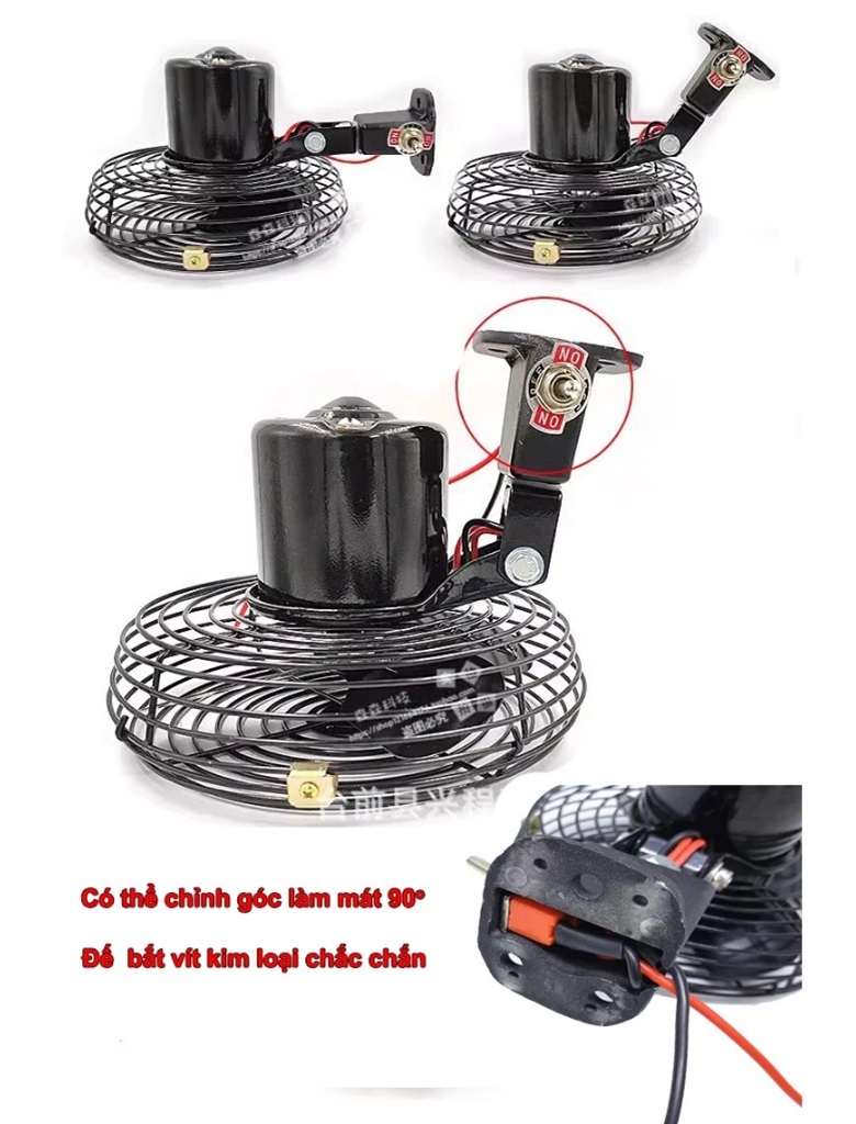 Quạt gắn cabin xe nâng lồng sắt