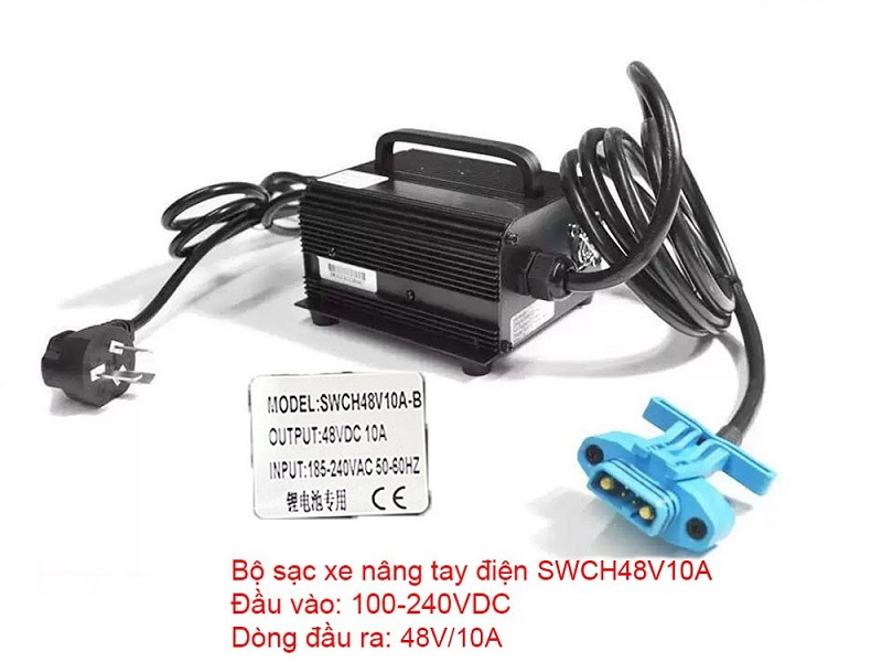 Sạc xe nâng SWCH48V10A dùng xe nâng tay điện 2 tấn