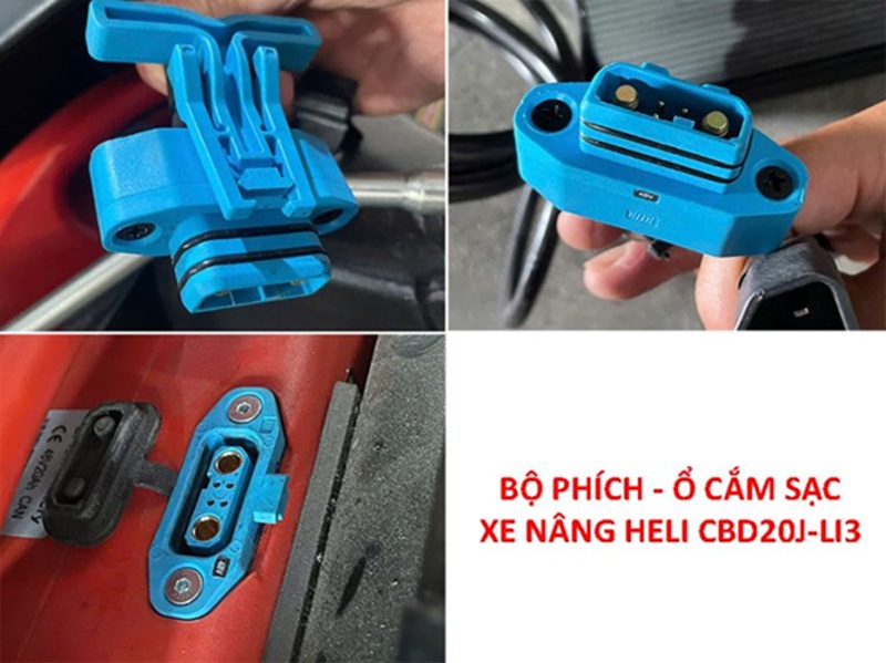 Bộ giắc sạc và ổ cắm sạc xe nâng Heli CBD20J-Li3