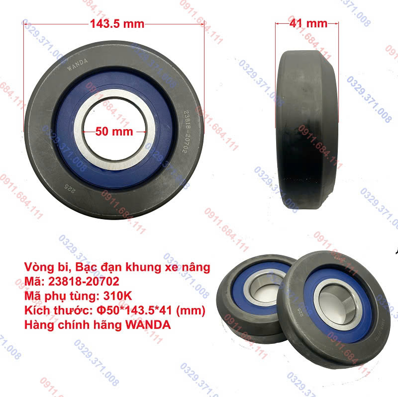 Bạc đạn khung nâng 23818-20702, 23958-22081 (310K)