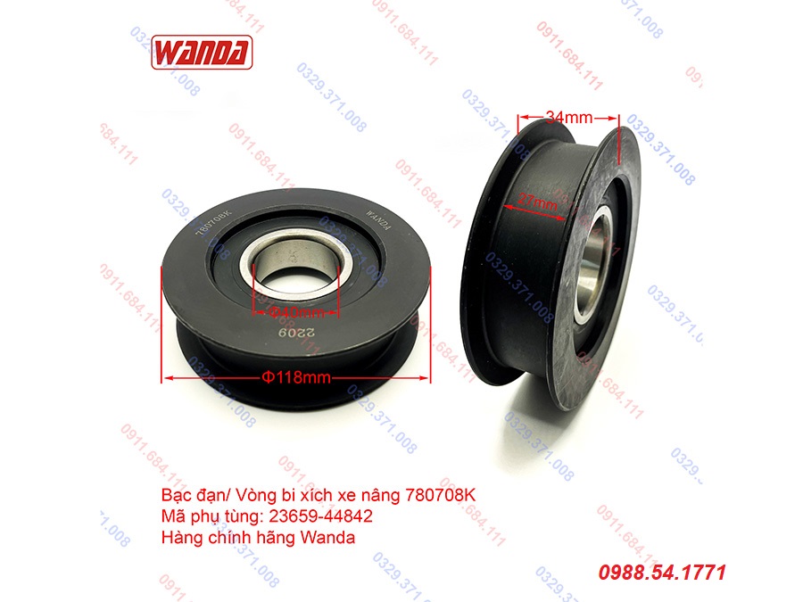 Vòng bi xích xe nâng 780708K (23659-44842)