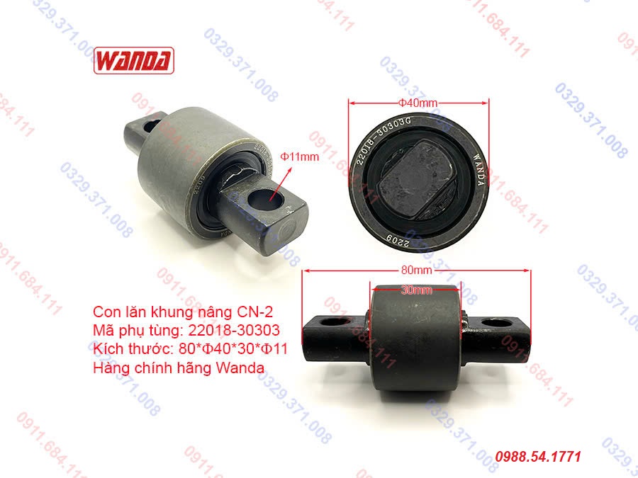 Con lăn khung nâng 22018-30303 (CN-2) chính hãng Wanda