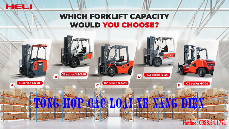 Các dòng xe nâng điện Heli