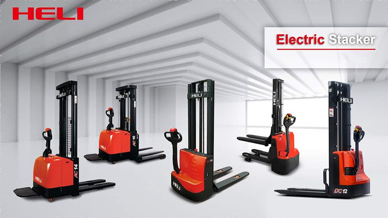 Xe nâng tay cao Heli chạy điện