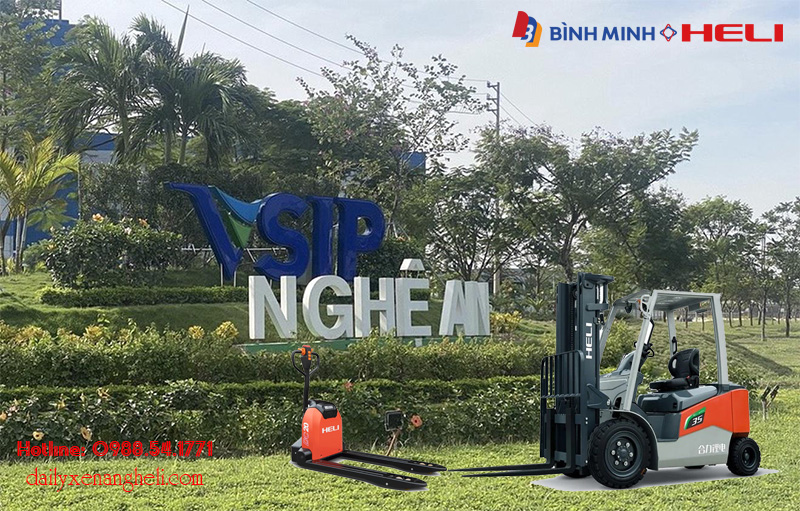 Đại lý xe nâng HELI tại Nghệ An