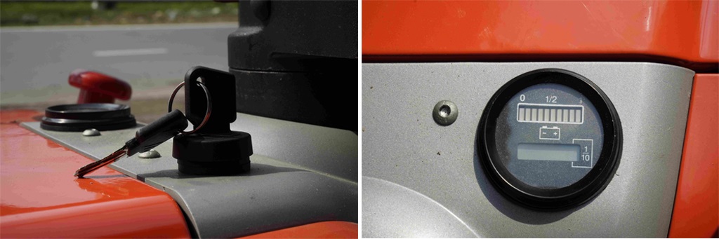 Chìa khóa và mặt đồng hồ xe nâng heli CBD30-460