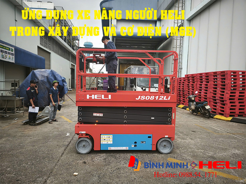 Ứng dụng xe nâng người Heli