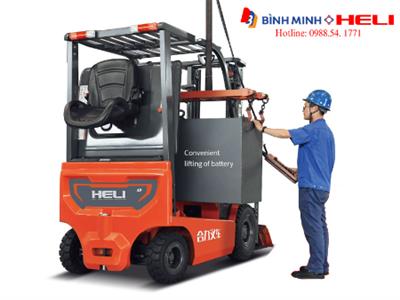 Sử dụng và bảo xe nâng điện heli lắp ắc quy axit- chì thế nào cho đúng cách